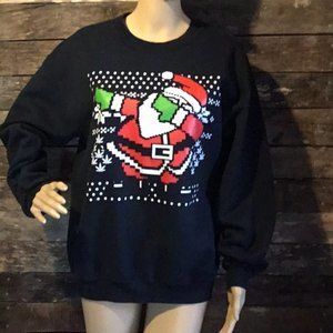 Ugly Christmas Sweater Santa Dabbing